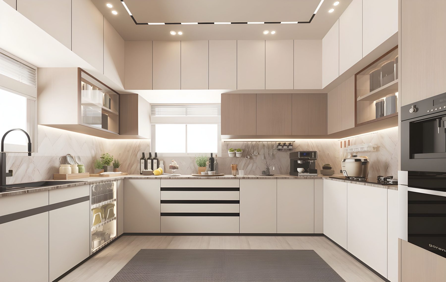 High-end custom kitchen in Miami